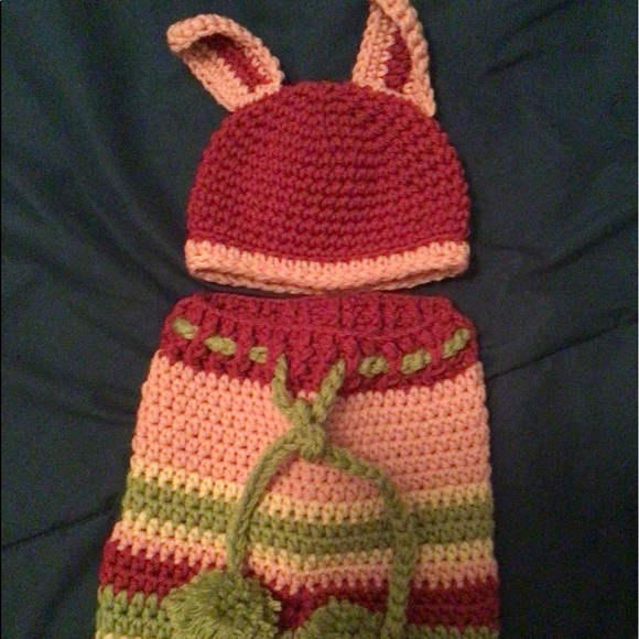 Newborn Crocheted Outfit - Handmade and Beautiful - Picture 1 of 5